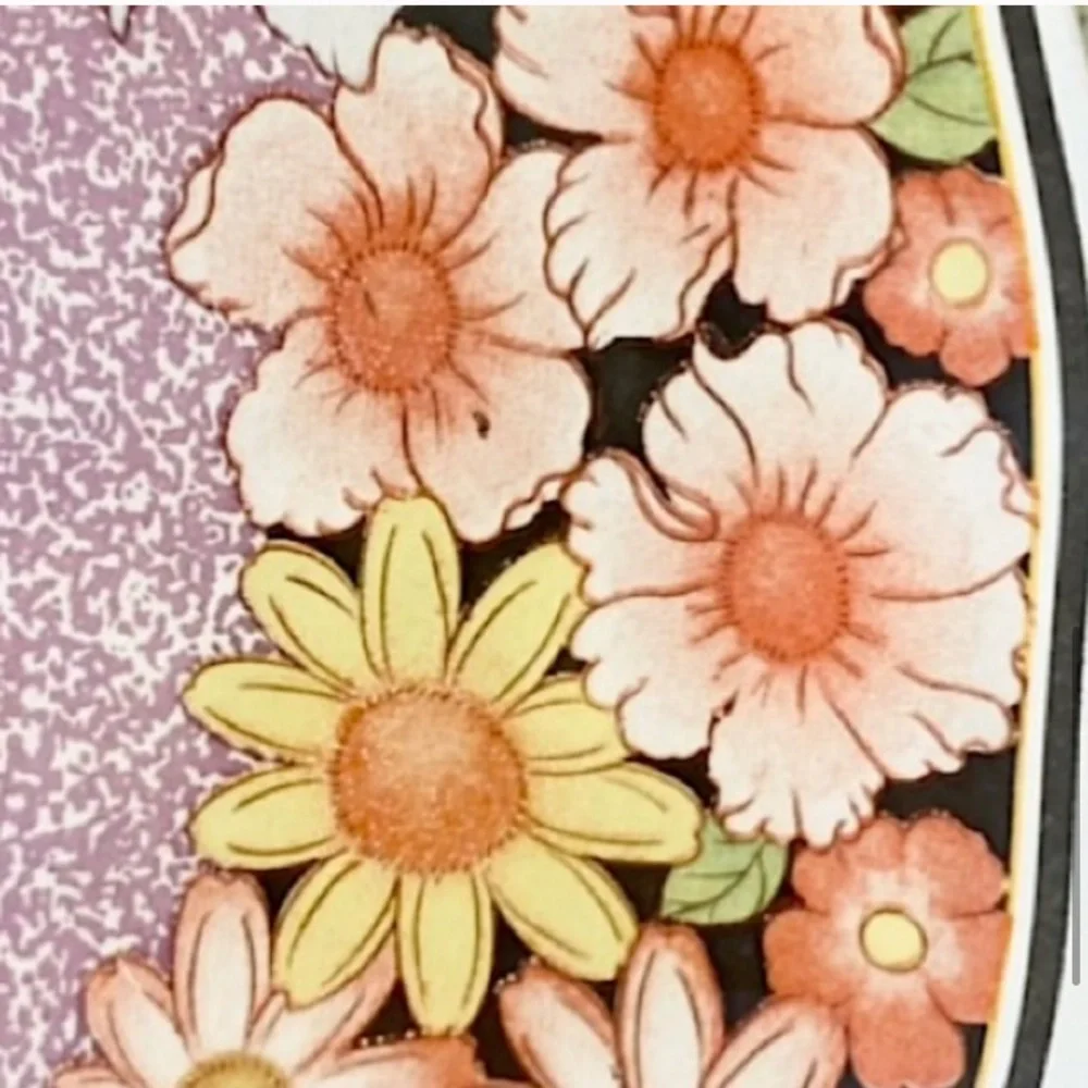 Glass floral vanity trinket tray (1/2)